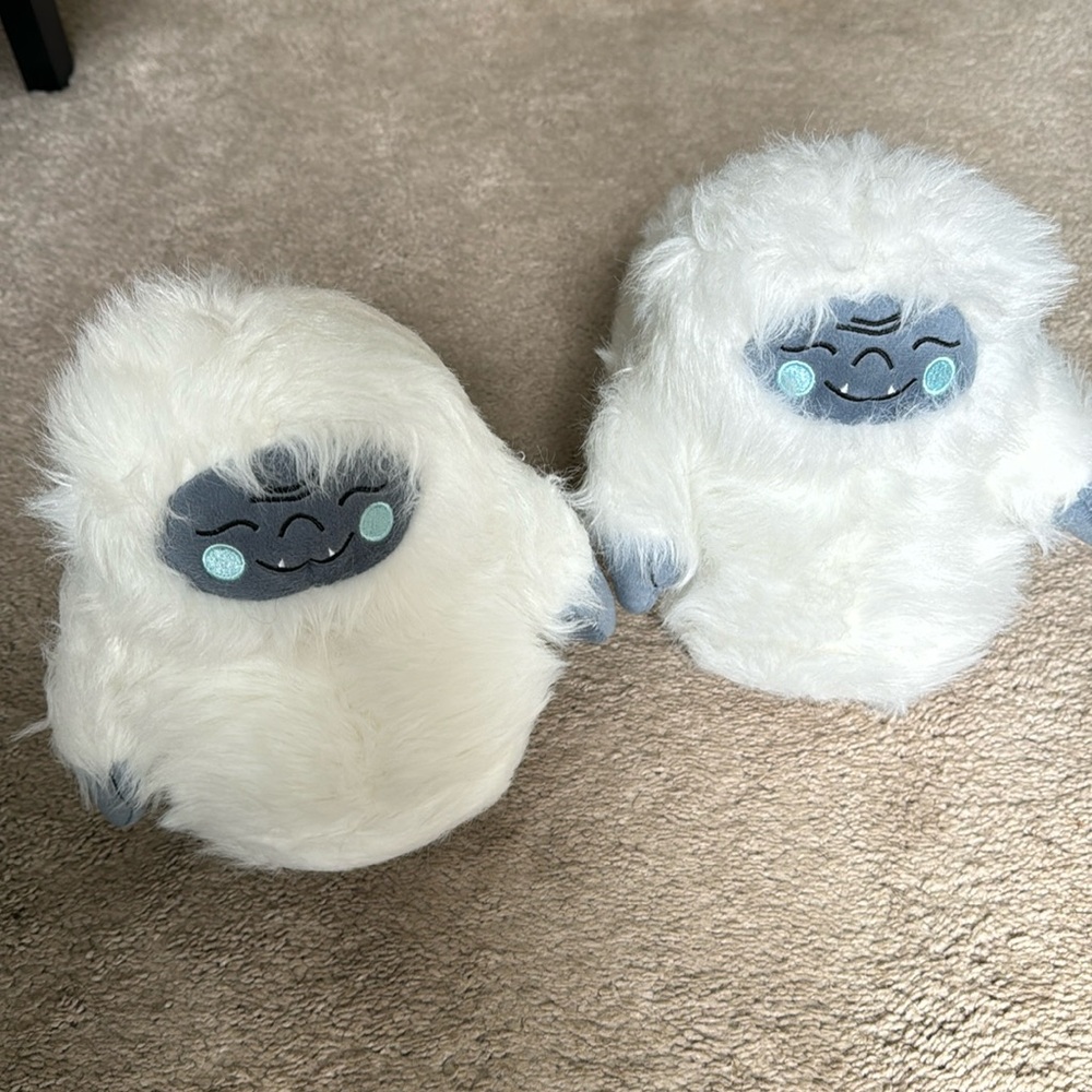 abominable snowman slippers